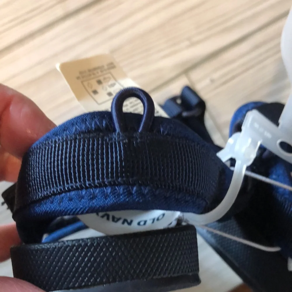 Old navy gender neutral double strap velcro closure sandal